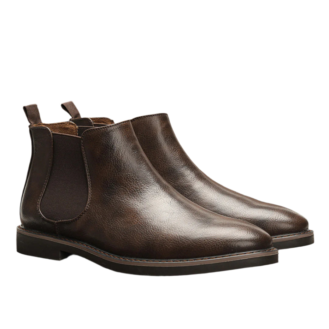 Modern Style Unisex Chelsea Boots – Dark Brown
