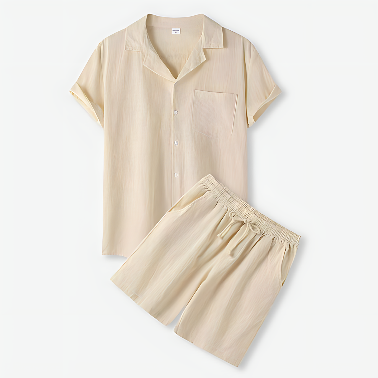 Trendy Summer Men’s Set Beige