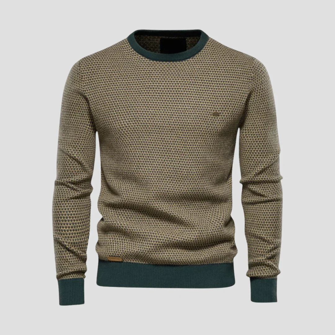 Men Casual Crewneck Knit Sweater