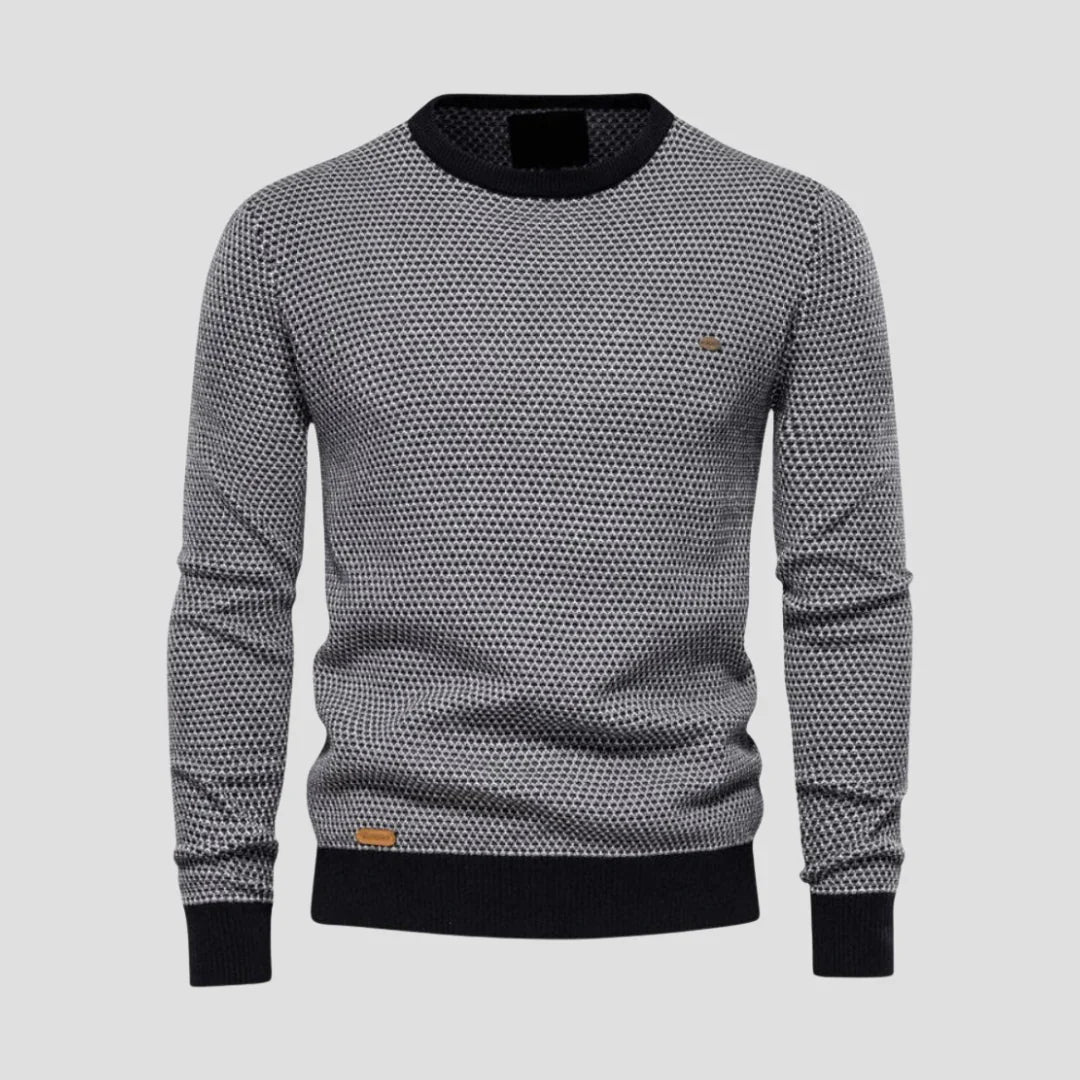 Men Casual Crewneck Knit Sweater