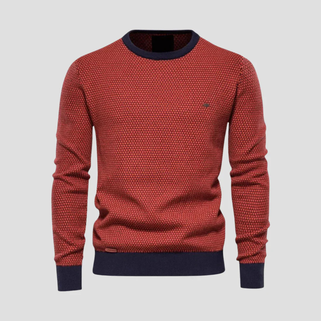 Men Casual Crewneck Knit Sweater