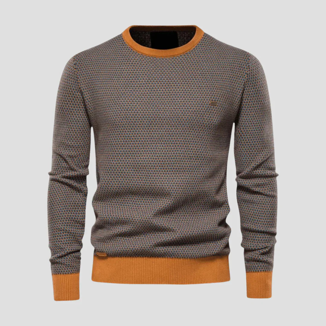 Men Casual Crewneck Knit Sweater