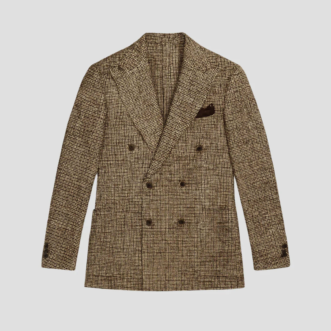 Men Classic Double-Breasted Blazer