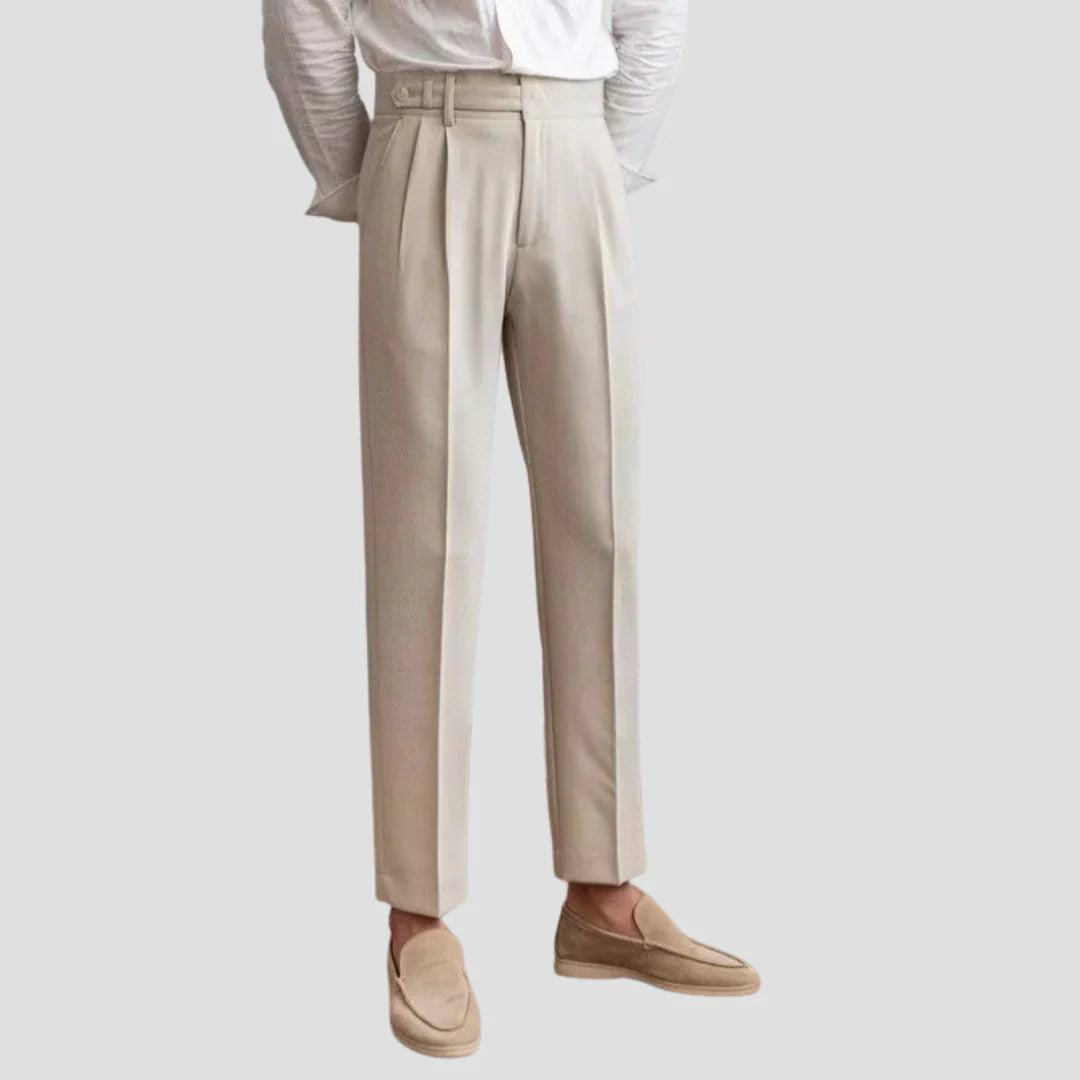 Men Classic Straight-Leg Trousers