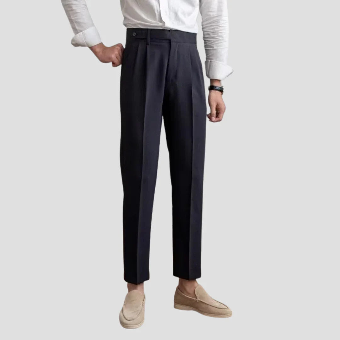 Men Classic Straight-Leg Trousers