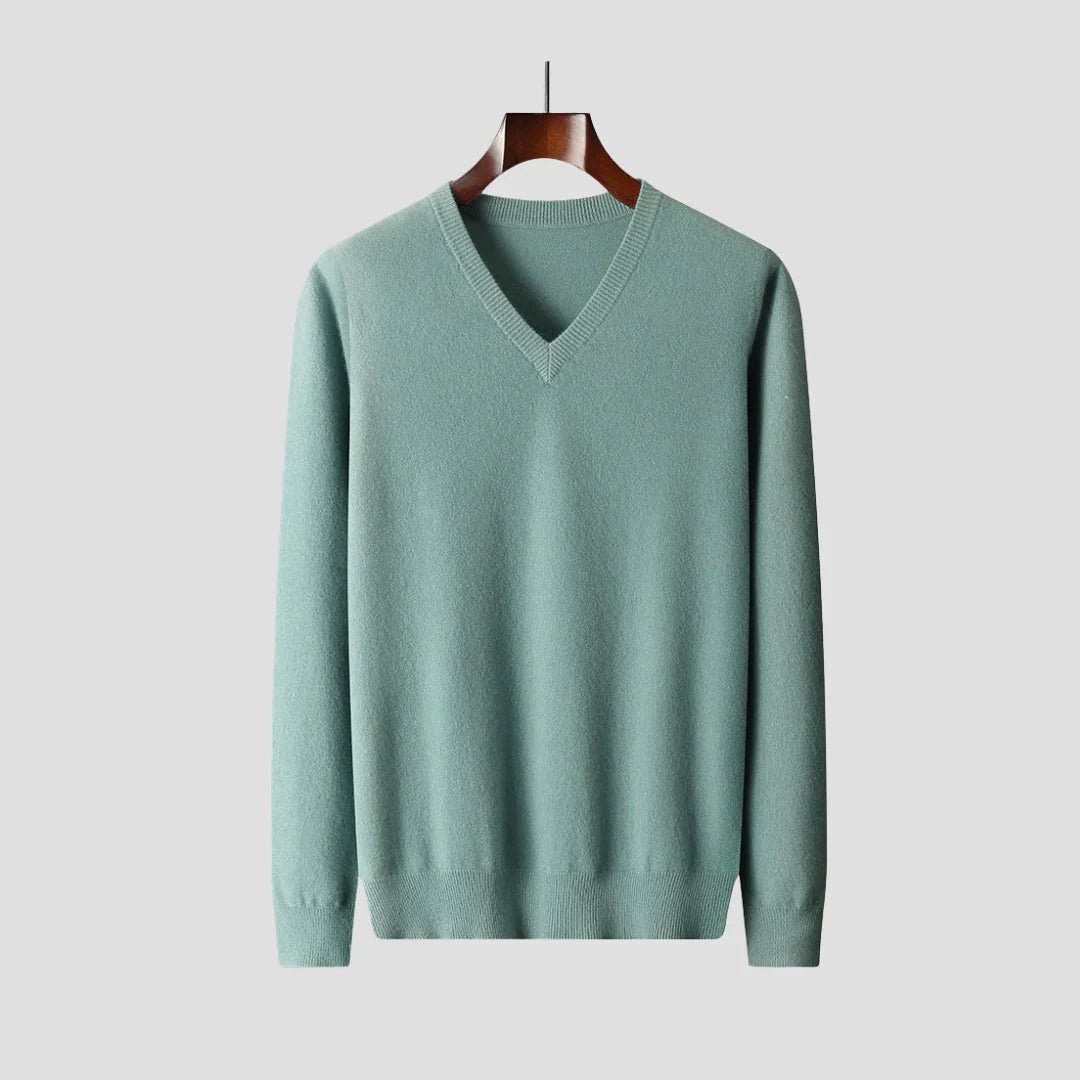 Men Classic V-Neck Knit Sweater