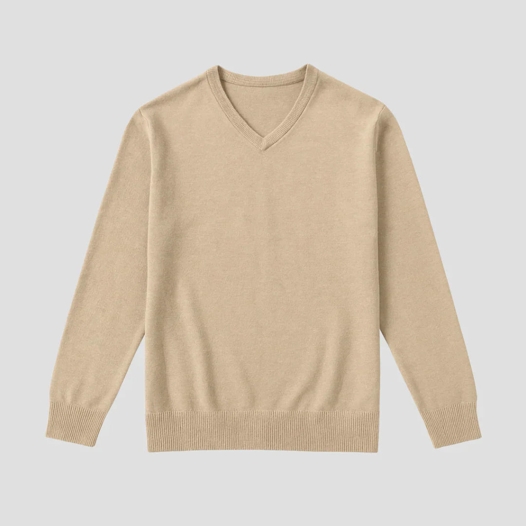 Men Classic V-Neck Knitted Sweater