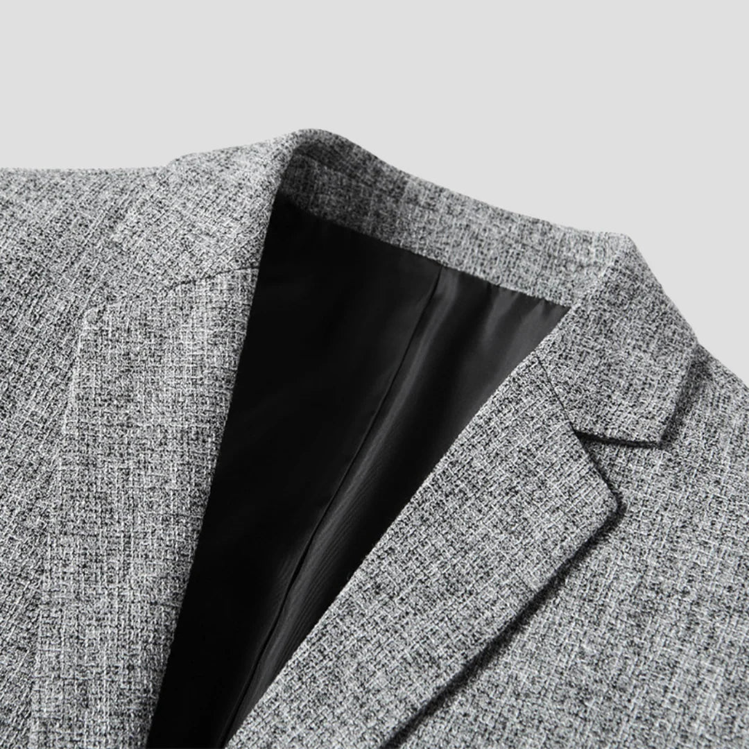 Men Modern Textured Blazer