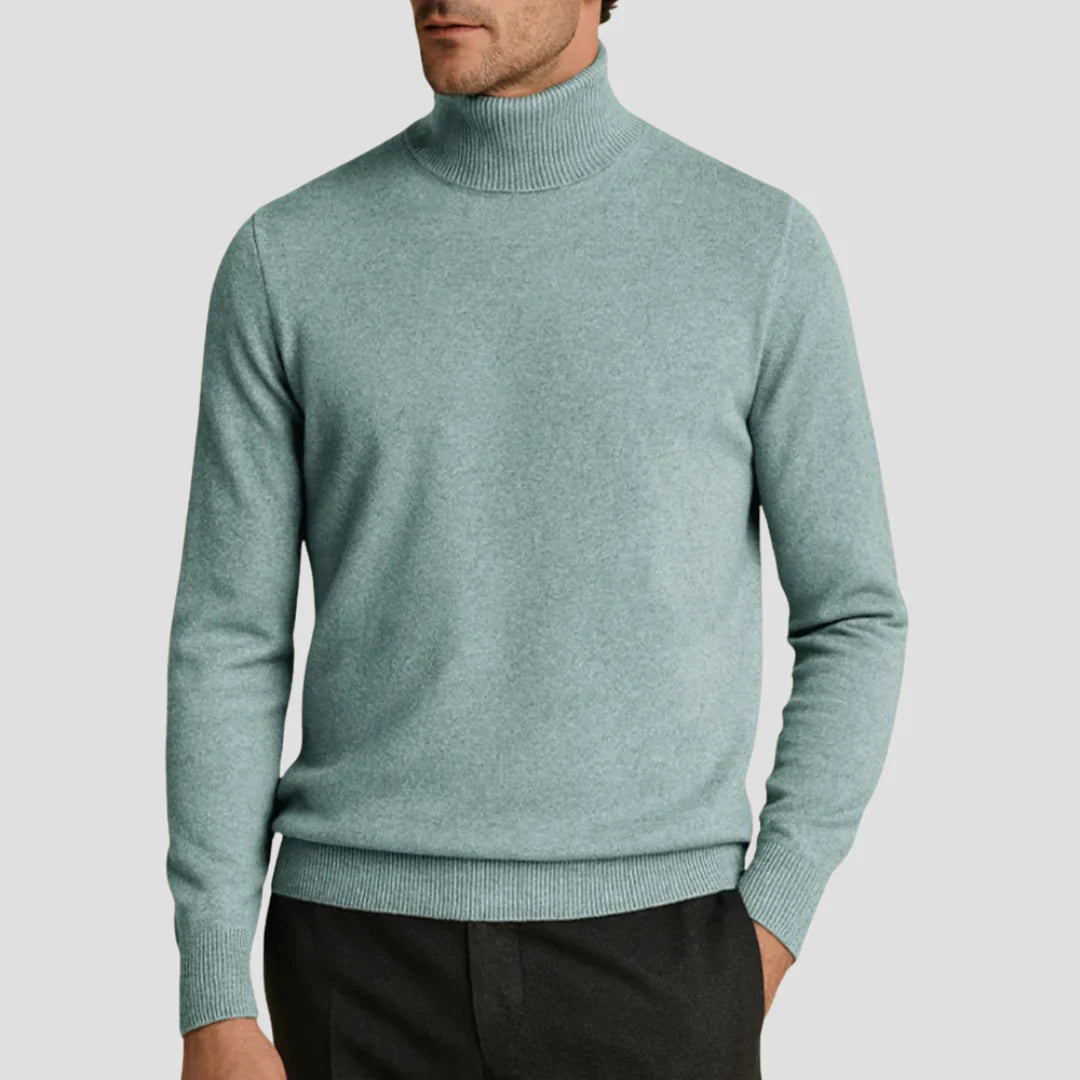 Men Modern Turtleneck Knit Sweater