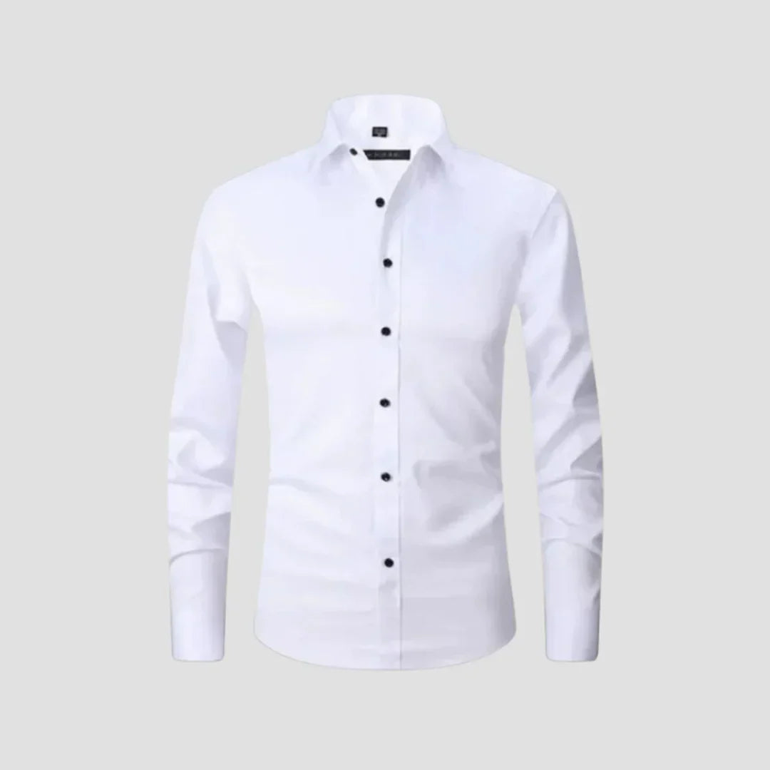 Men Slim-Fit Casual Business Shirt