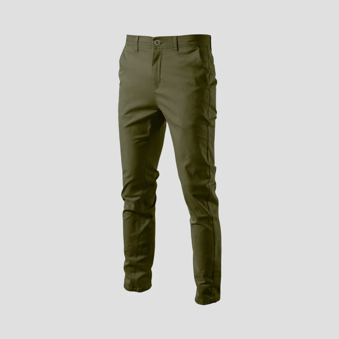 Men Slim-Fit Casual Chino Pants