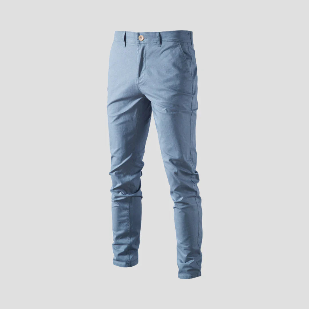 Men Slim-Fit Casual Chino Pants