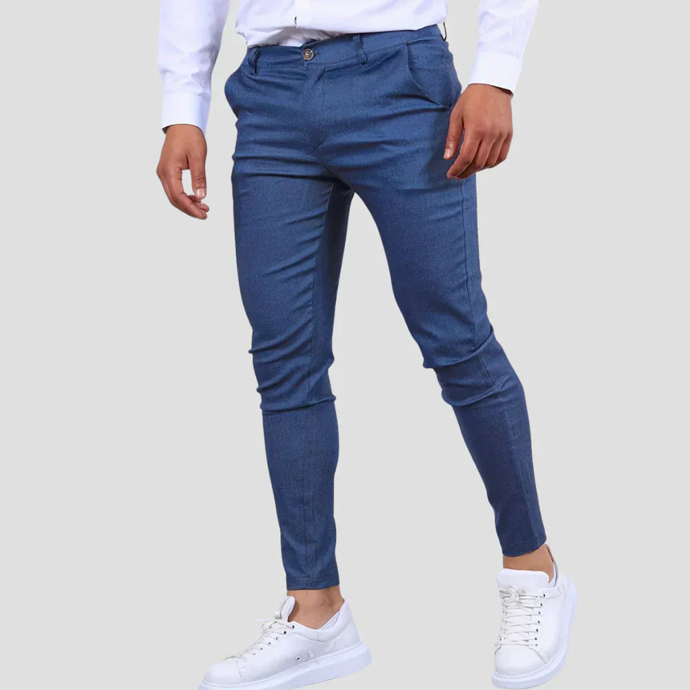 Men Slim-Fit Casual Trousers