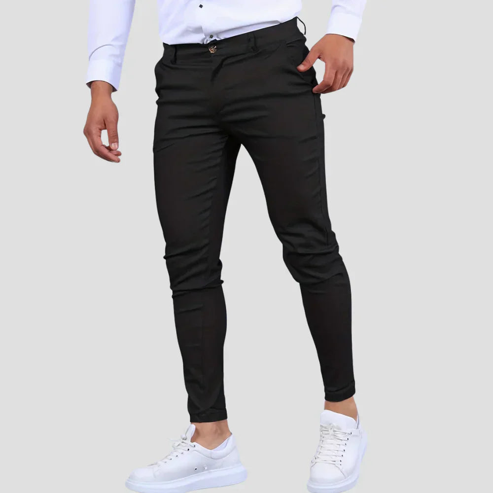 Men Slim-Fit Casual Trousers