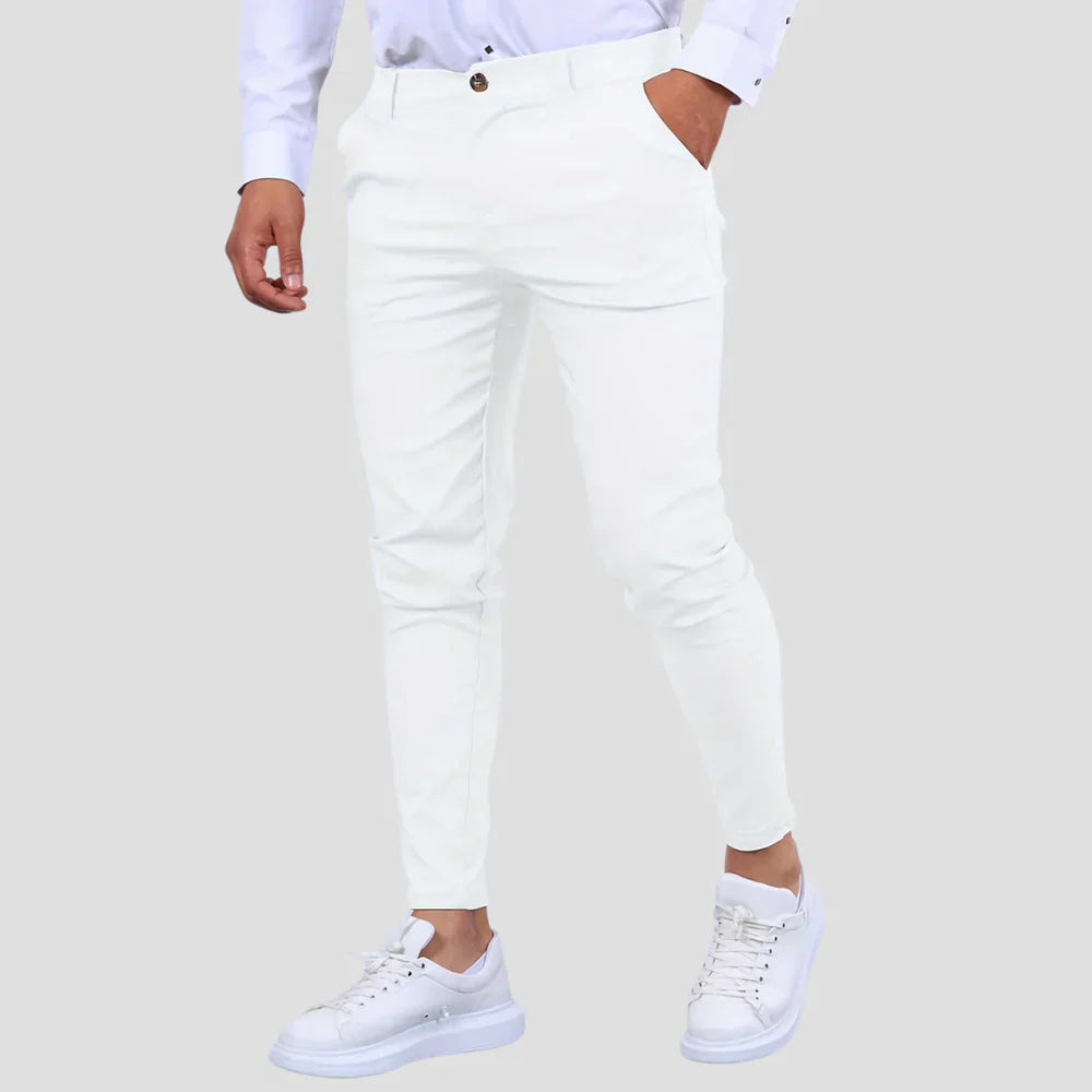 Men Slim-Fit Casual Trousers