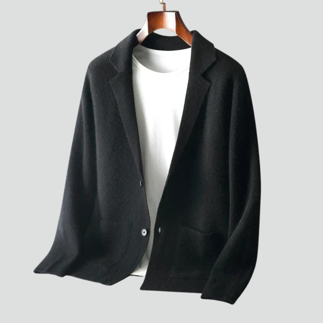 Men’s Casual Knit Blazer Jacket