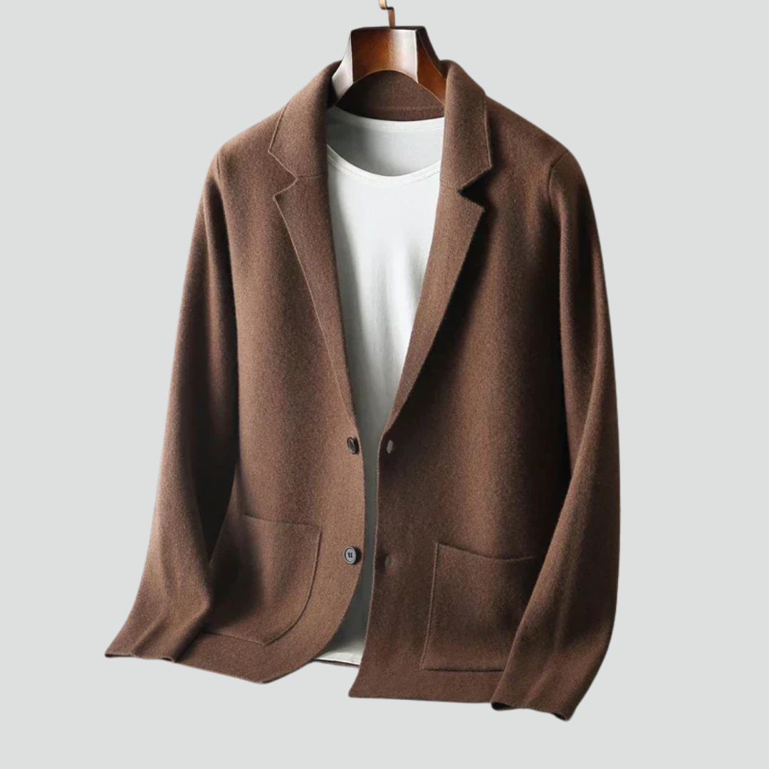 Men’s Casual Knit Blazer Jacket