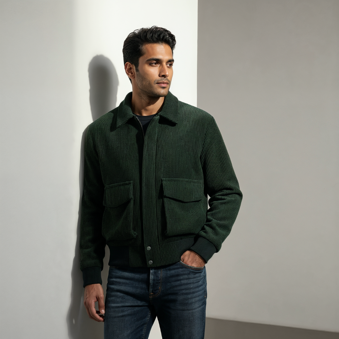 Men’s Corduroy Jacket – Textured Soft Feel & Smart Casual Appeal