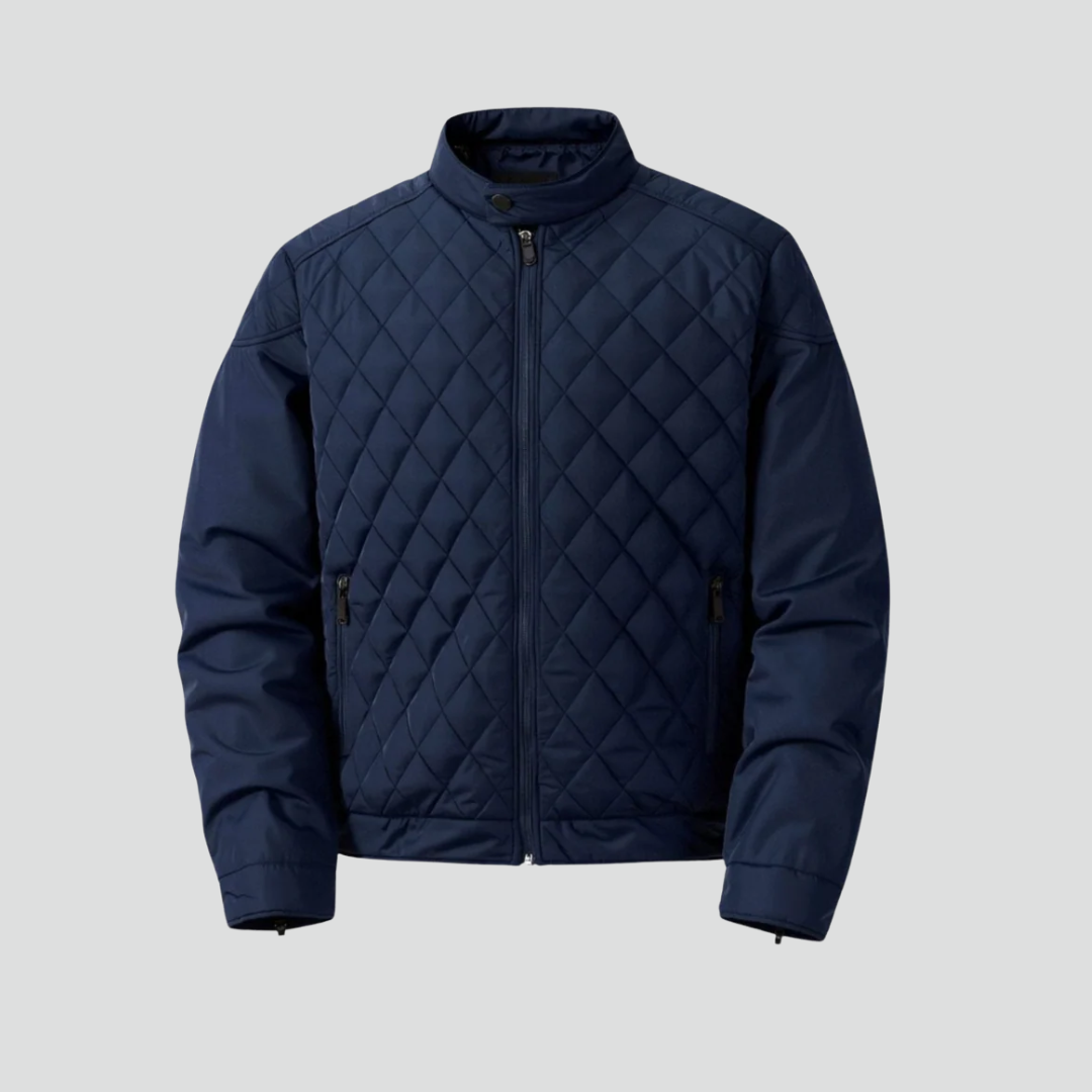 Men’s Quilted Jacket – Lightweight Diamond Stitch & Modern Everyday Layer