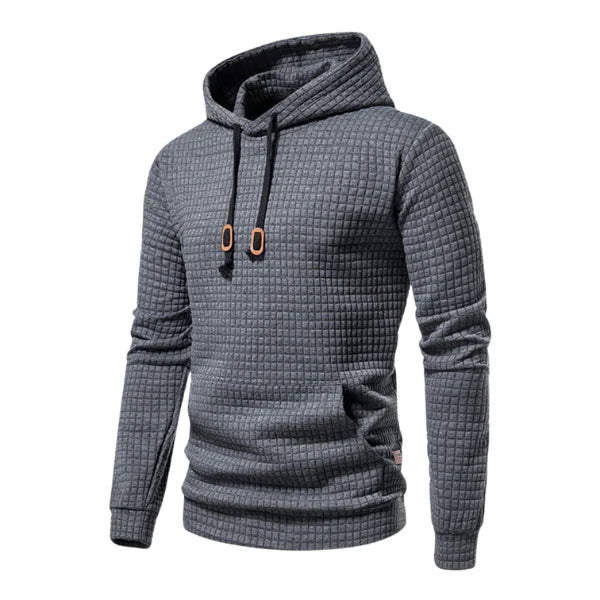 Men’s Textured Fleece Hooded Sweatshirt