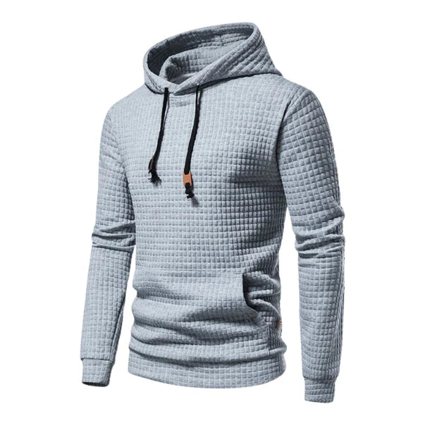 Men’s Textured Fleece Hooded Sweatshirt