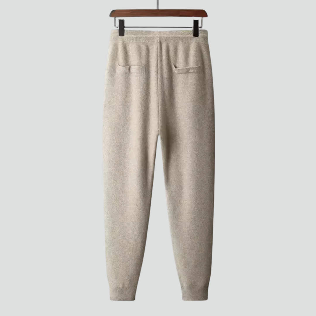 Men’s Two-Piece Set – Refined Knit Jacket & Drawstring Pants