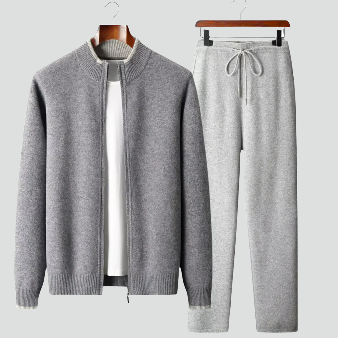 Men’s Two-Piece Set – Zip Jacket & Drawstring Pants