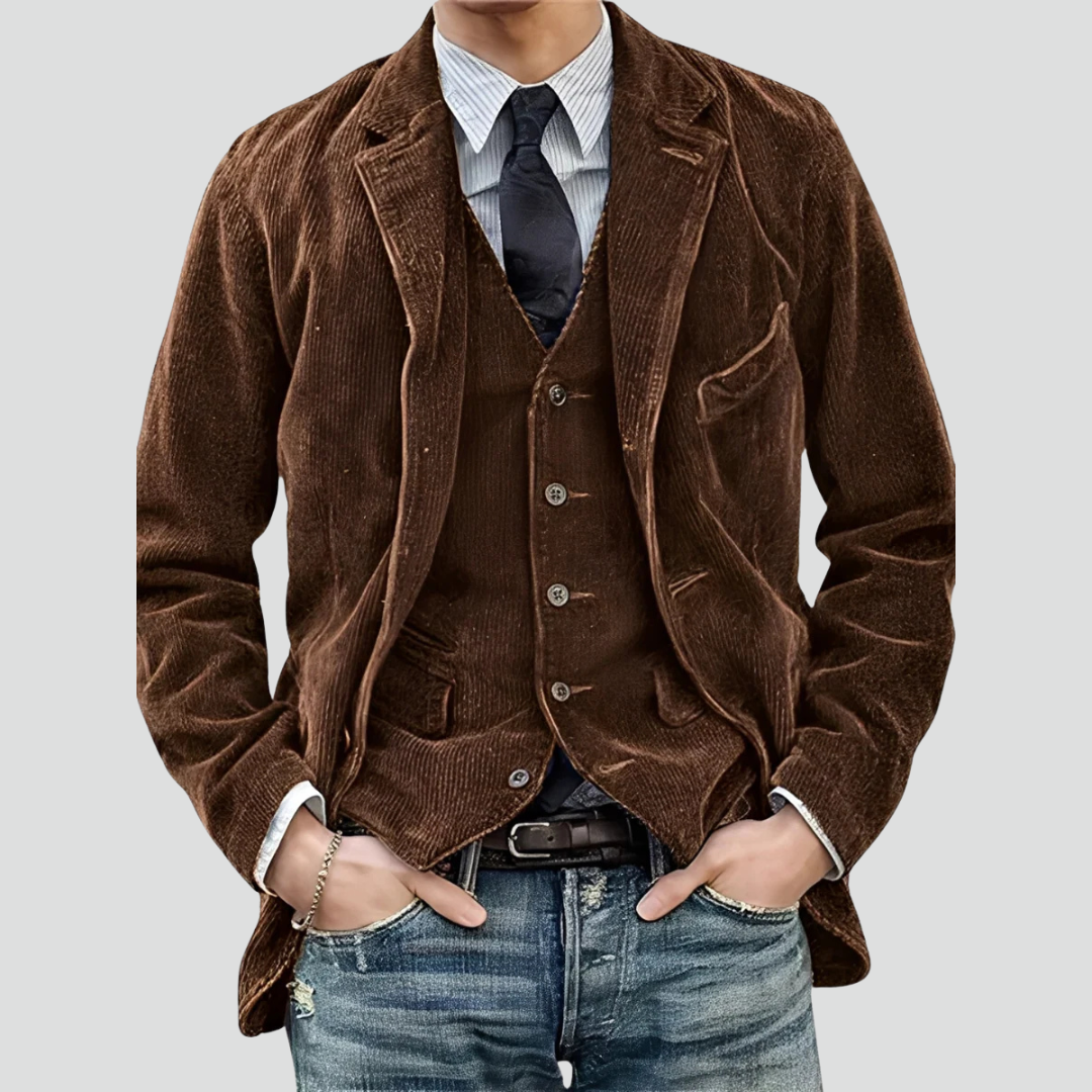 Men’s Vintage Corduroy Blazer Jacket