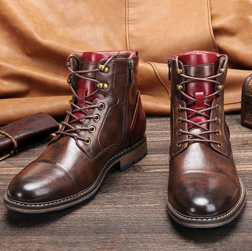 Men’s Vintage Lace-Up Ankle Boots