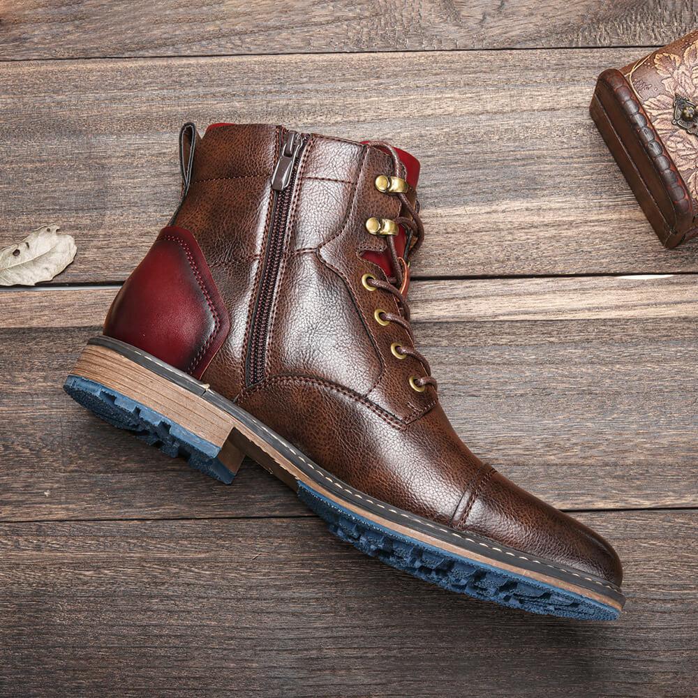 Men’s Vintage Lace-Up Ankle Boots
