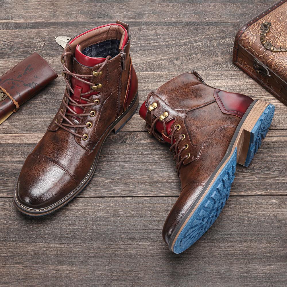 Men’s Vintage Lace-Up Ankle Boots
