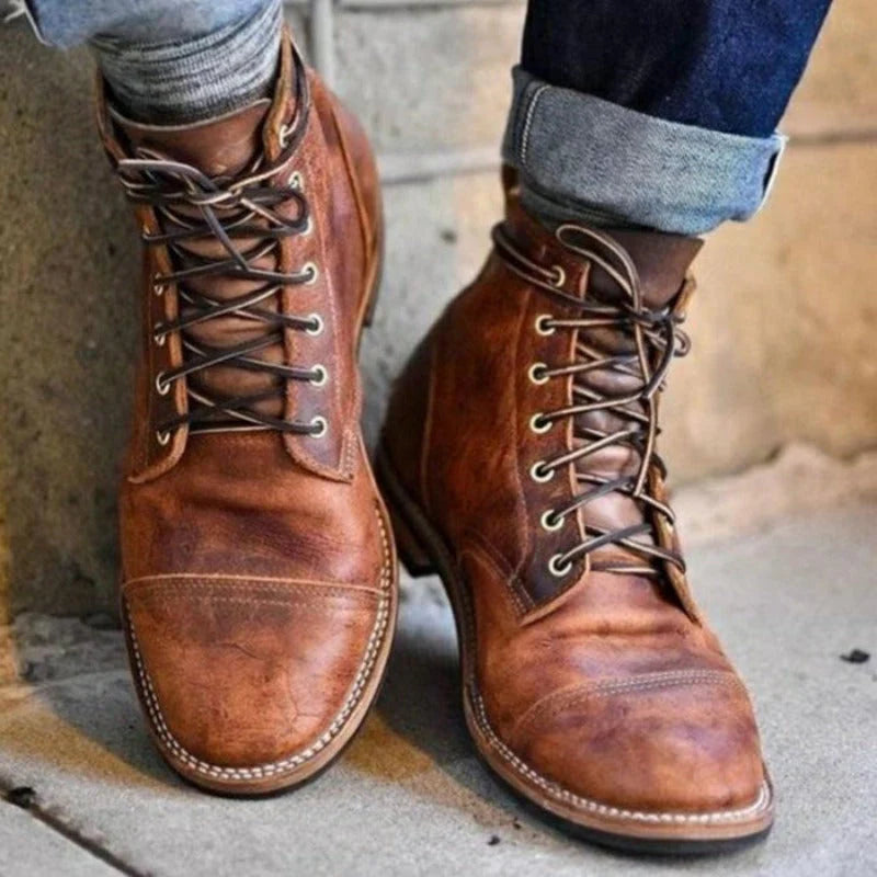 Men’s Vintage Lace-Up Work Boots