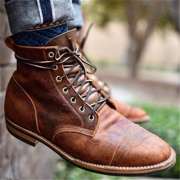 Men’s Vintage Lace-Up Work Boots