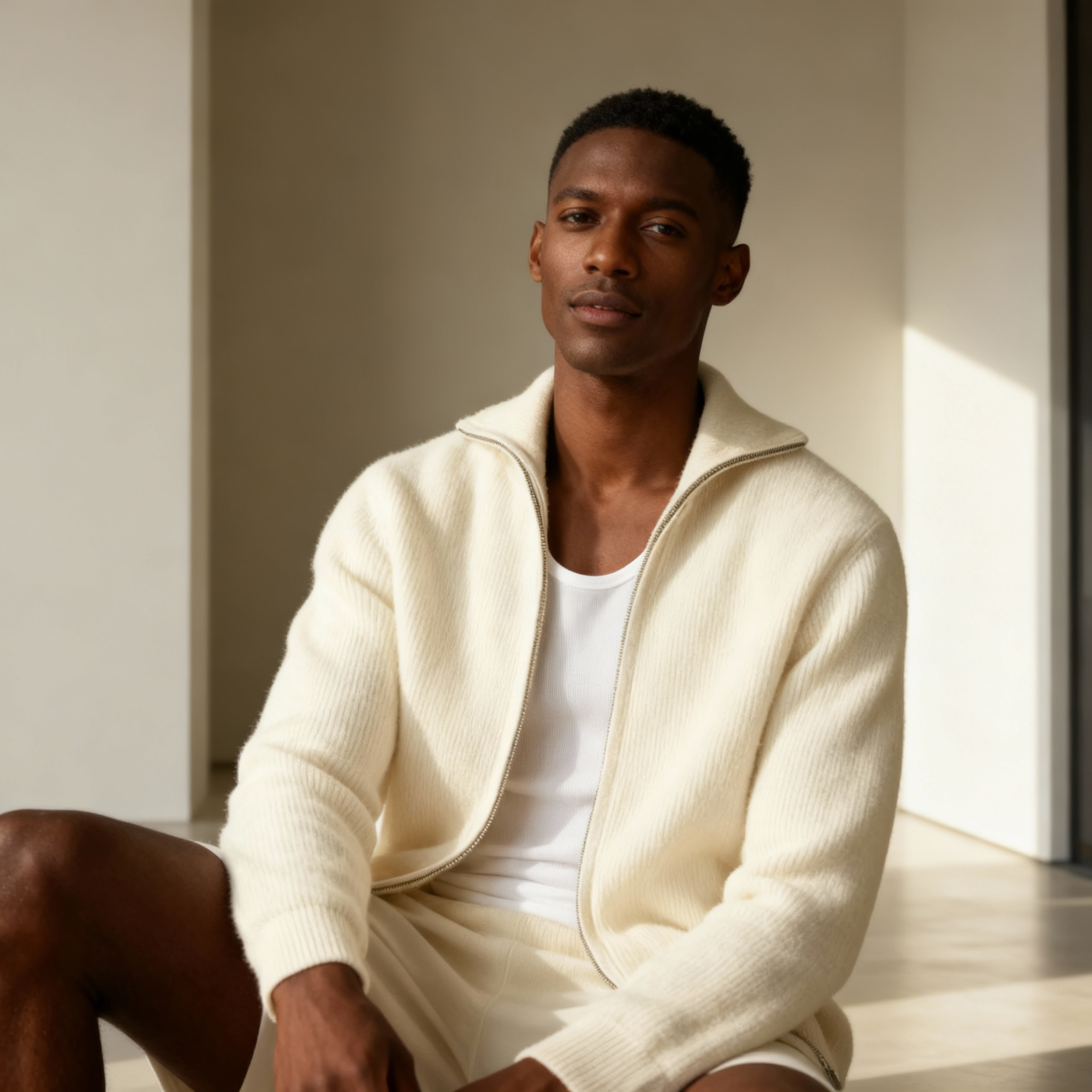 Men’s Zip-Up Jacket – Minimal Zip Design & Contemporary Appeal