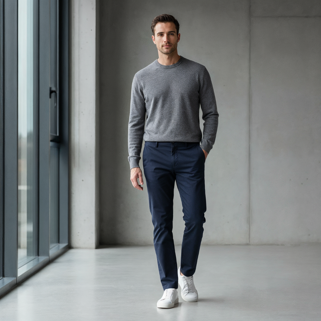 Men’s Casual Pants – Modern Straight Fit & Everyday Ease