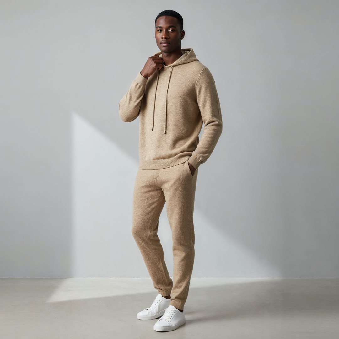 Men’s Hooded Sweater – Modern Knit Design & Relaxed Everyday Layer