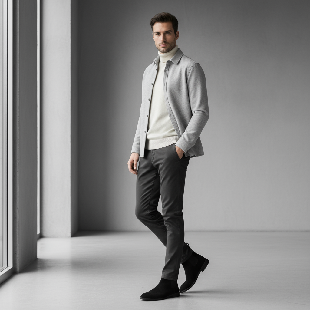 Men’s Suede Chelsea Boots – Modern Silhouette & Effortless Versatility