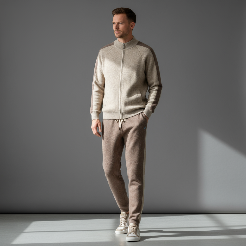 Men’s Tracksuit Set – Zip Jacket & Jogger Pants