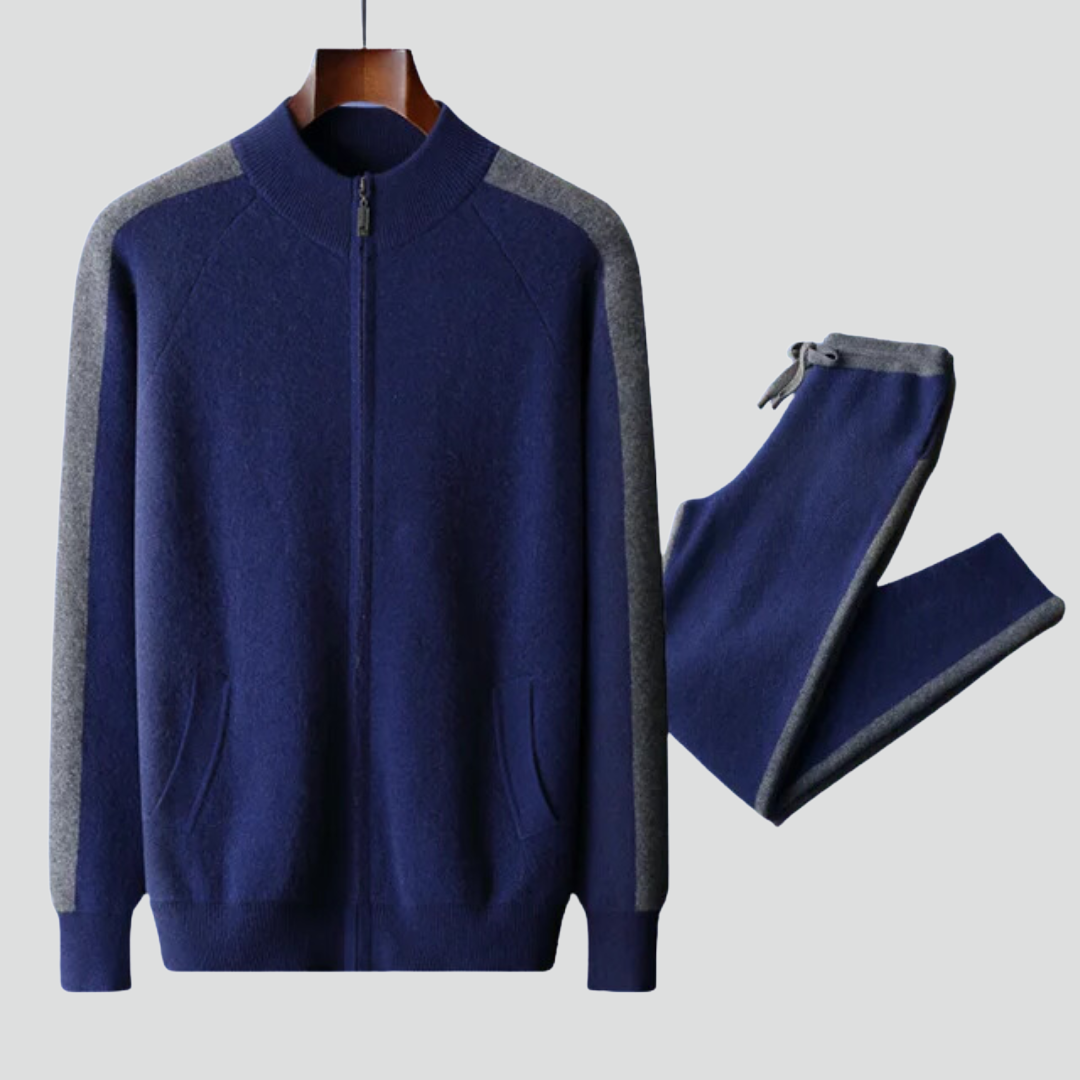 Men’s Tracksuit Set – Zip Jacket & Jogger Pants