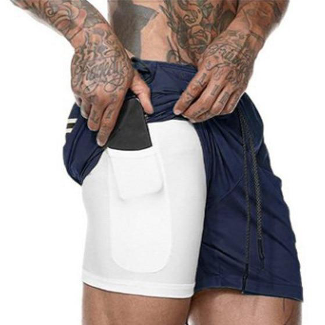 Men's Signature Lightweight Fitness Shorts Dark Blue