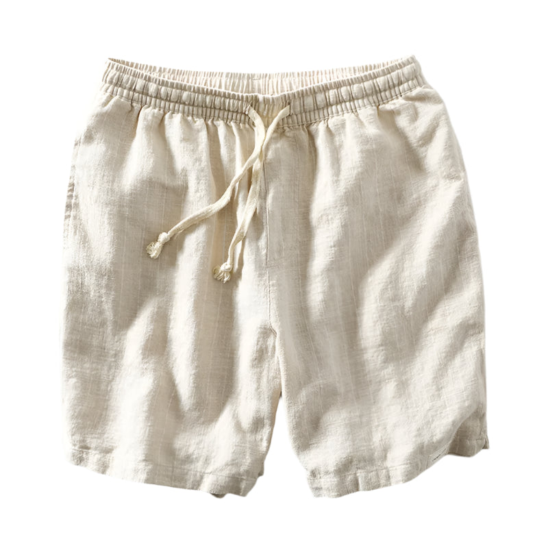 Vintage Style Men's Summer Shorts - Beige