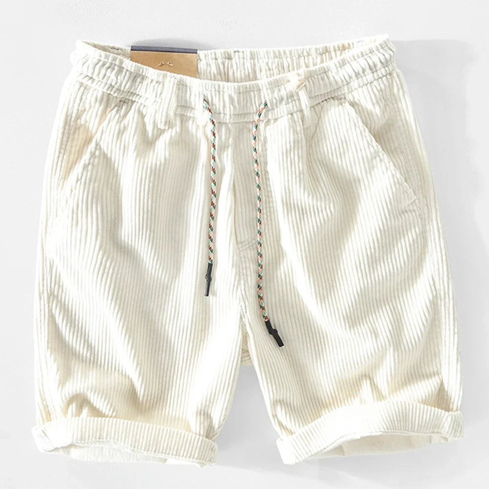 Trendy Men's Summer Shorts – White