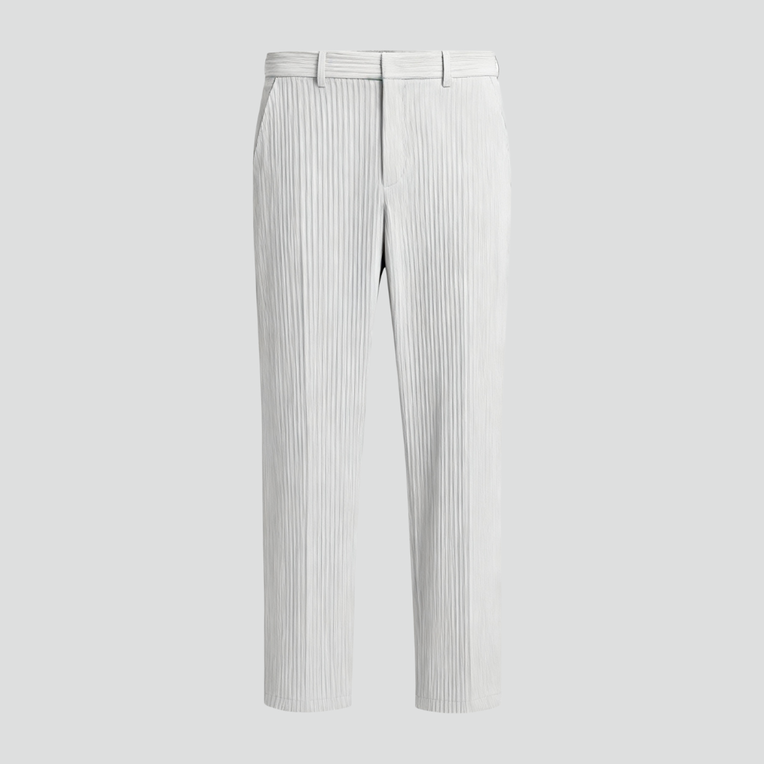 Men’s Elegant Pants – Refined Ribbed Texture & Contemporary Fit