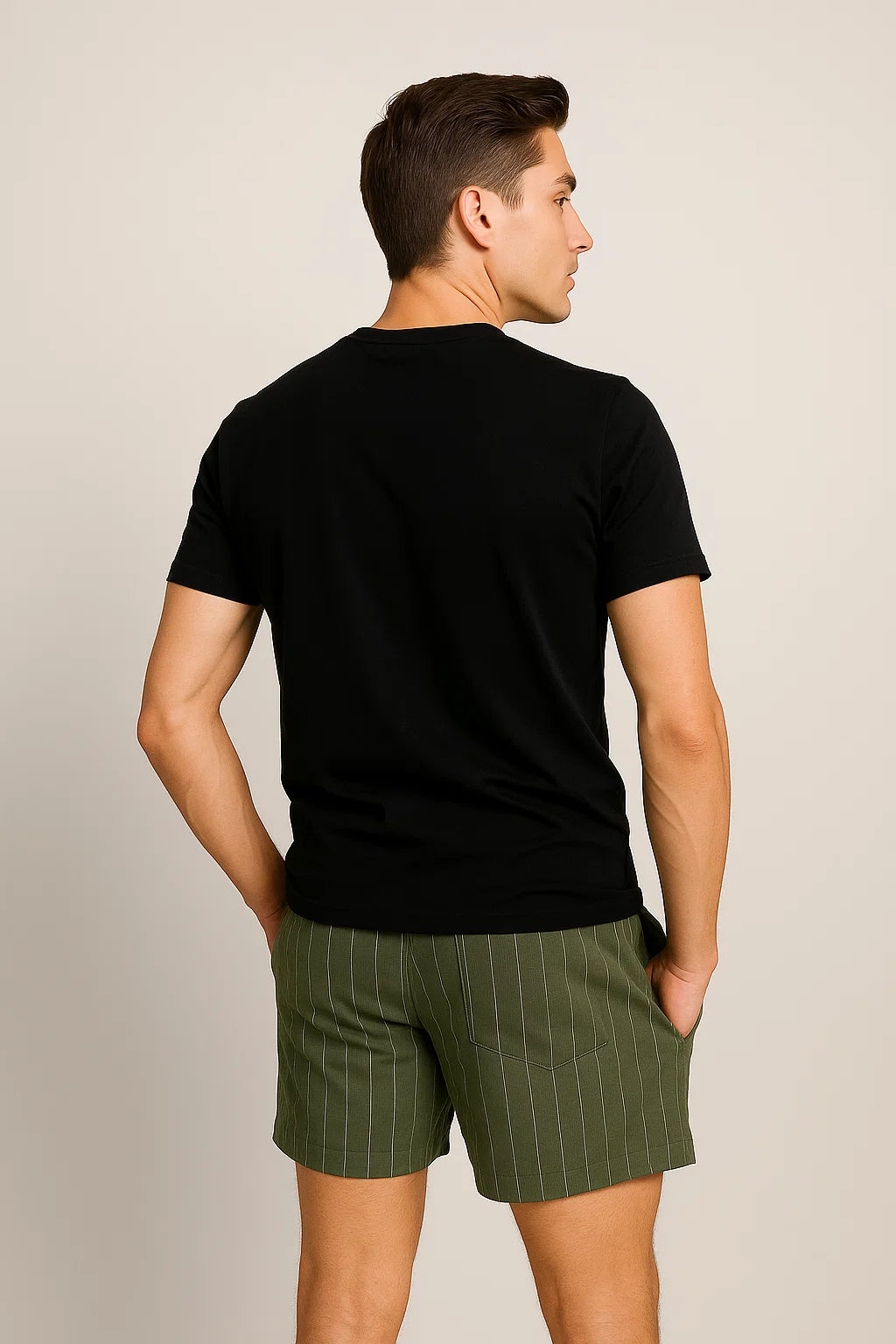 Vintage Style Men's Summer Shorts - Green