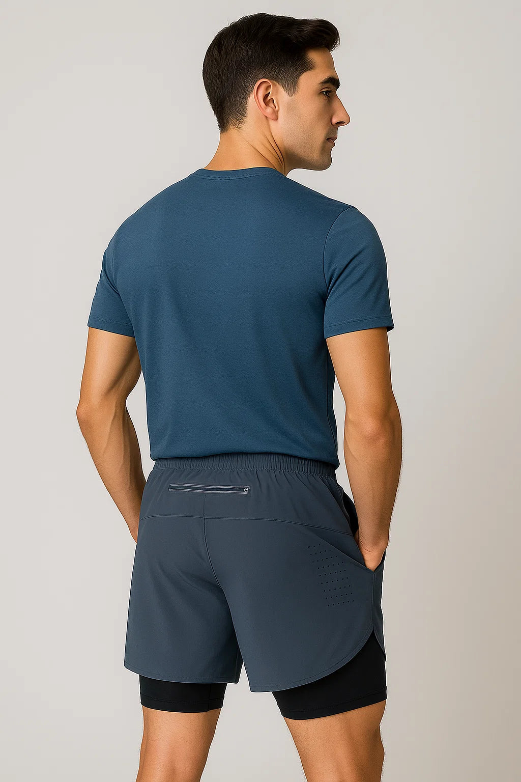 Modern Style Men's Running Shorts - Gray
