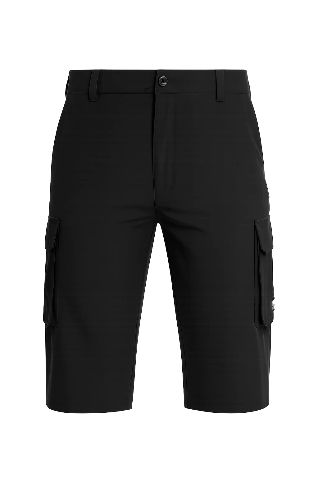Casual Men's Multi-Pocket Cargo Shorts - Black