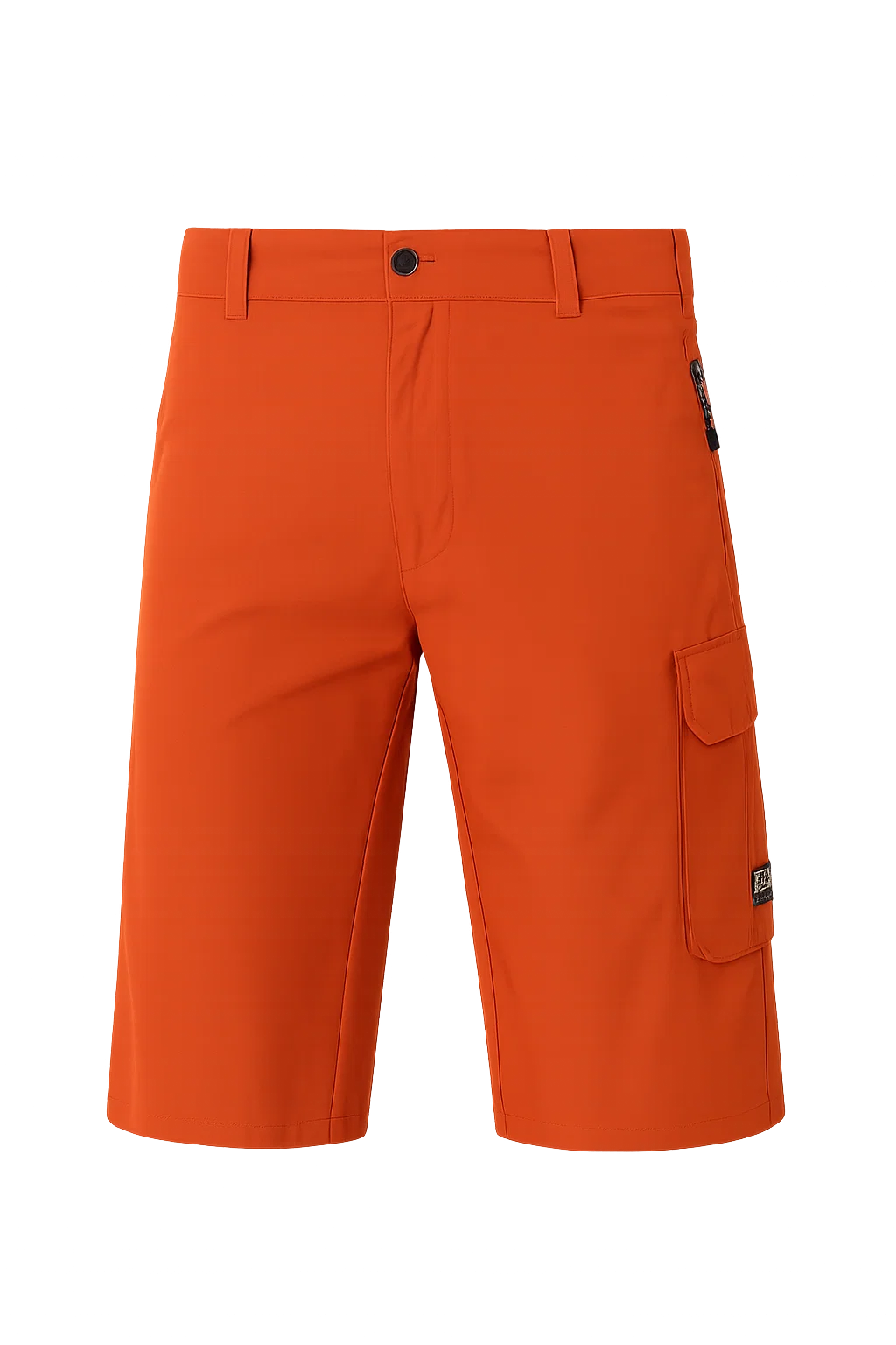 Casual Men's Multi-Pocket Cargo Shorts - Orange