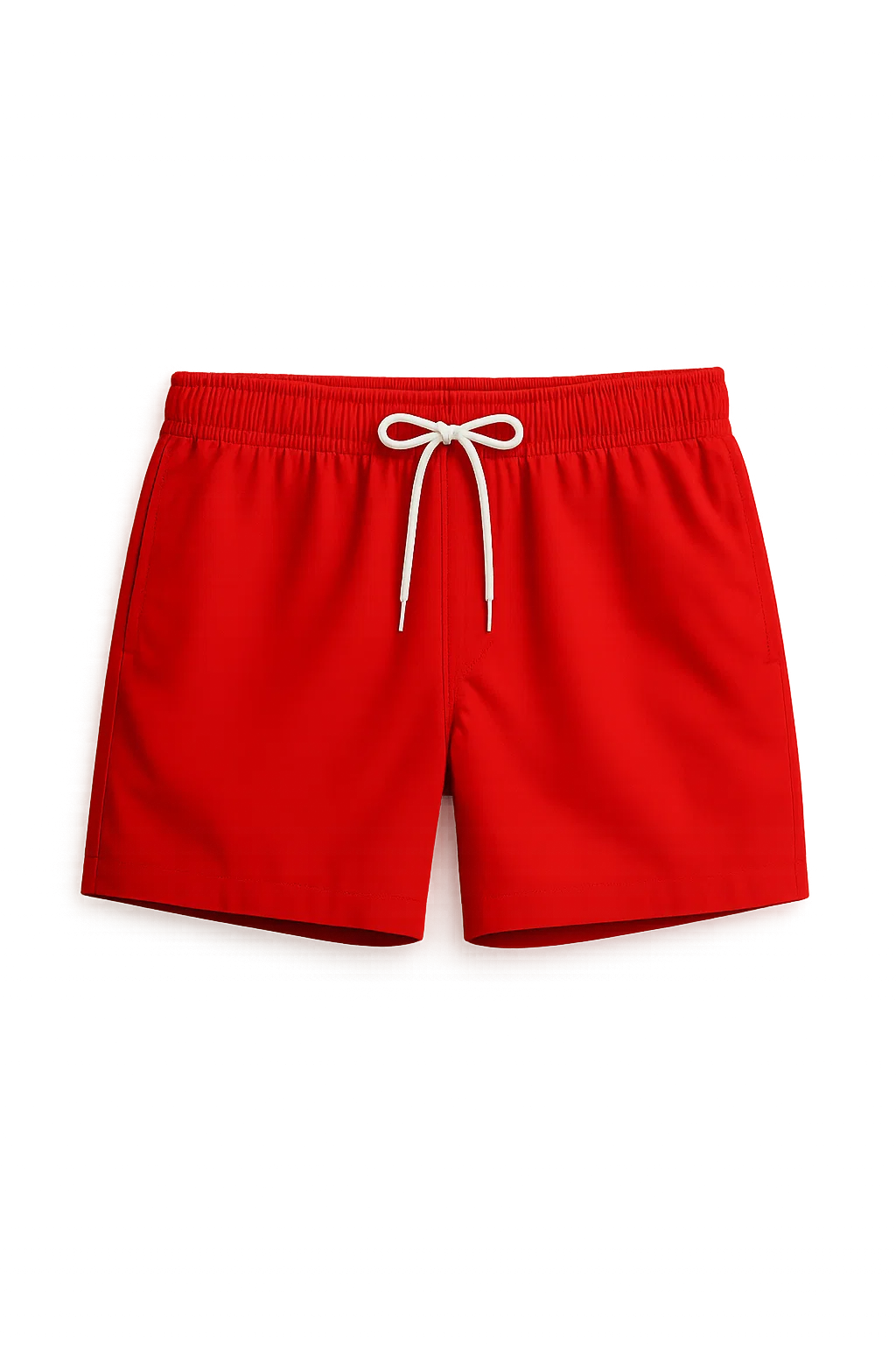 Casual Summer Men's Swim Shorts - Red