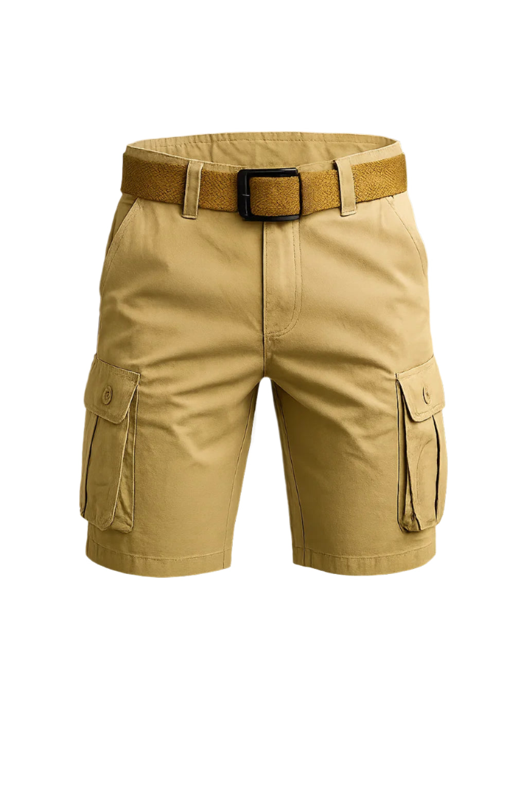 Multifunctional Men’s Military Cargo Shorts - Khaki