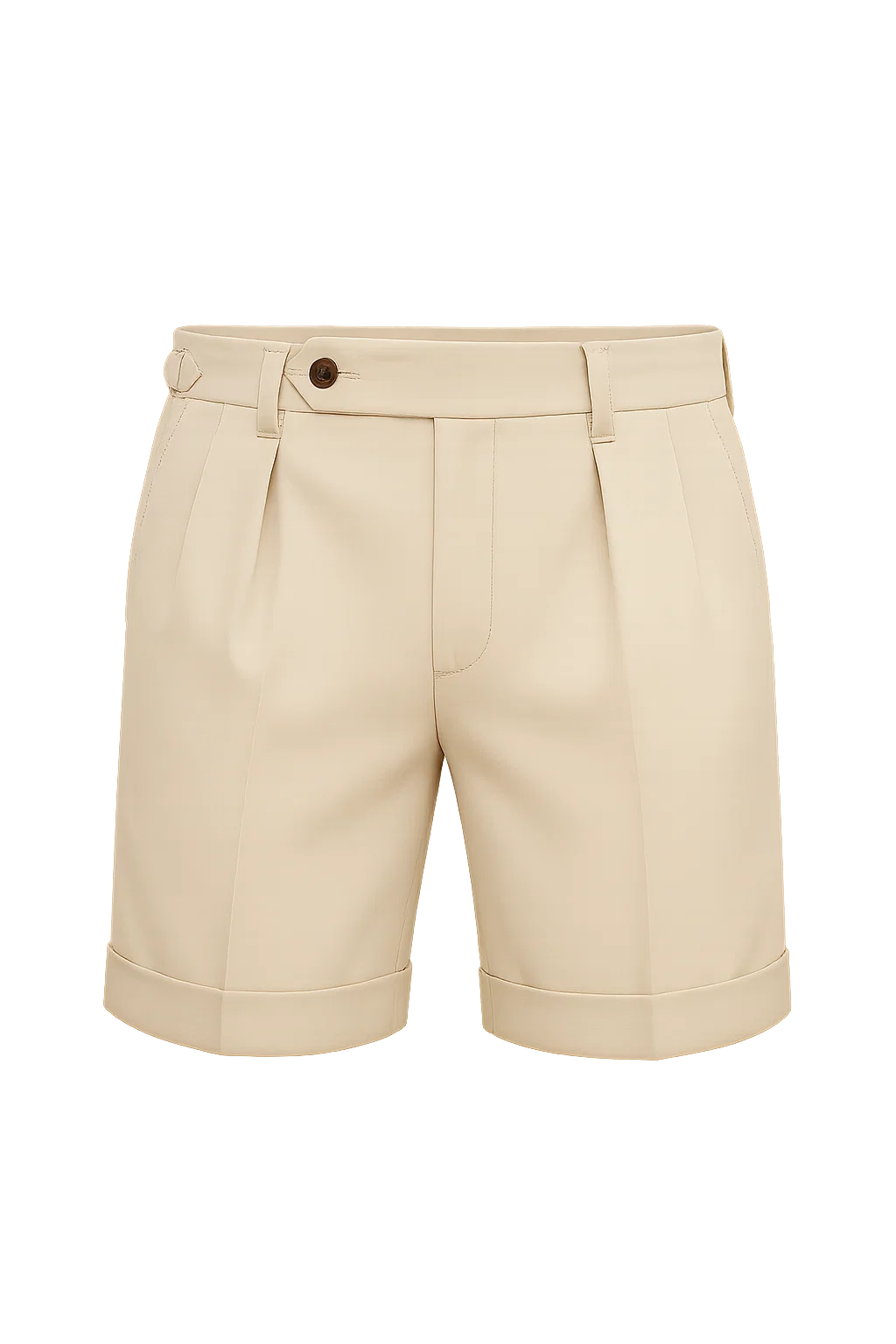 Classic Smart-casual Men's Shorts - White
